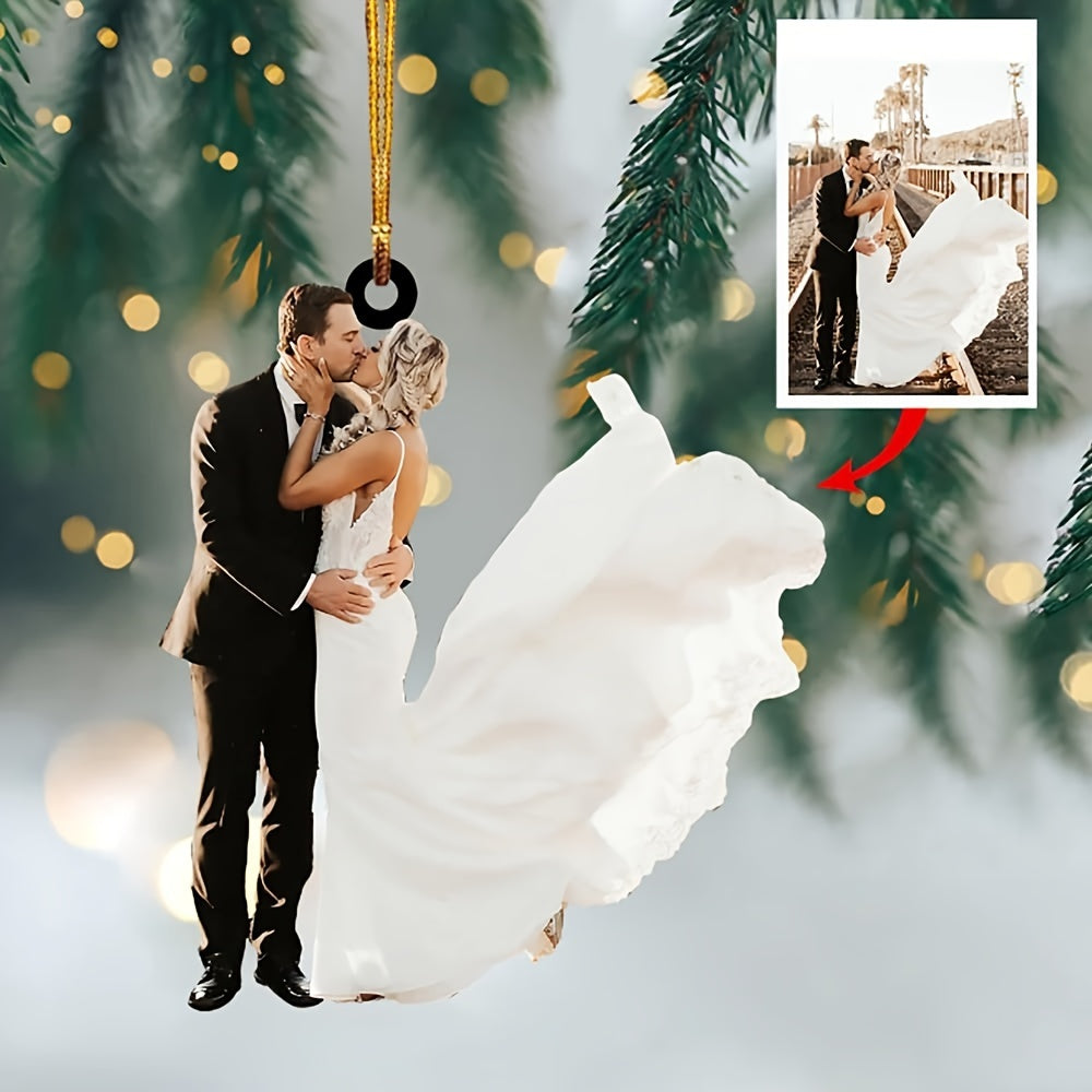 Custom Photo Cut-Out Acrylic Ornament - Turn Your Favorite Photos into Premium Holiday Keepsakes